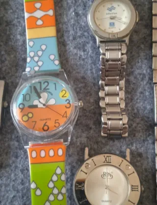 Lote 8 relojes vintage variados