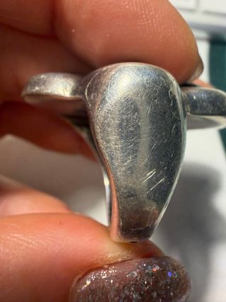 Anillo y pulsera Ciclón verde y plata