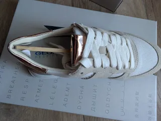 Scarpe Geox beige/oro n.35