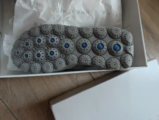 Scarpe Geox beige/oro n.35