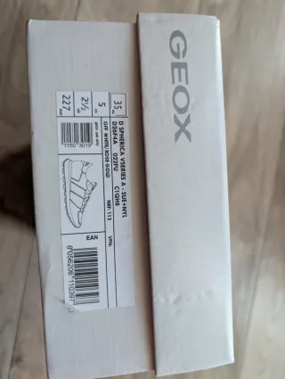 Scarpe Geox beige/oro n.35