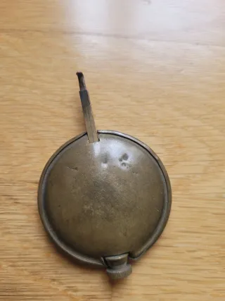 Lote piezas reloj: péndulo, llave, campana