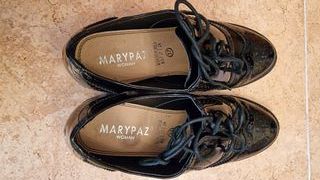 Scarpe Oxford nere da donna