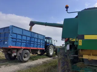 Cosechadora John Deere CTS con orugas