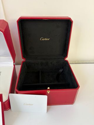 Estuche Cartier Reloj Rojo