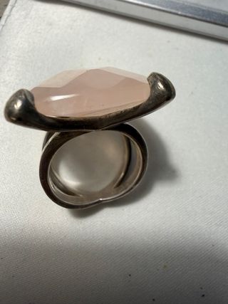 Anillo Tous Cuarzo Rosa Plata