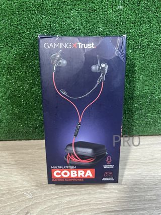 Auricolari Trust Gaming GXT 408 Cobra per Gaming, Microfono Dual, Multipiattaforma, Cavo da 1,2 m, Auricolari Flessibili, per Console, PC, Telefono, Tablet - Nero