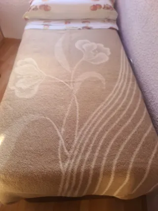 Manta para cama 90cm, tacto suave