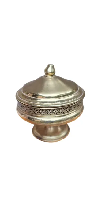 Porta caramelle in ottone vintage