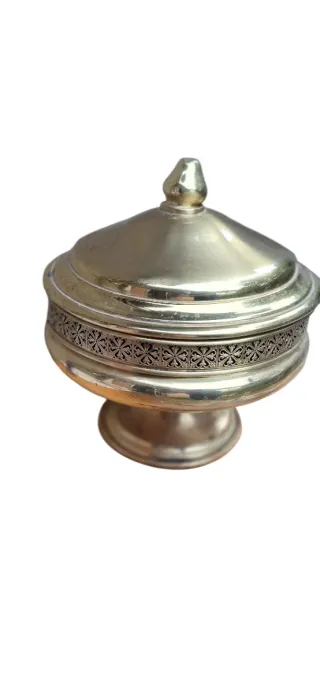 Porta caramelle in ottone vintage