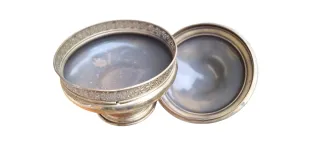 Porta caramelle in ottone vintage