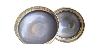 Porta caramelle in ottone vintage