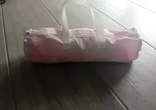 Cuna de viaje plegable rosa La Nina estrellas blan