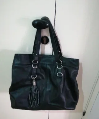 Borsa in pelle nera