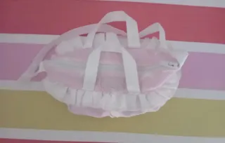 Bolso La Nina rosa estrellas blancas