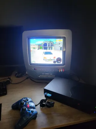 Console Playstation 2 con gioco Taxi 3