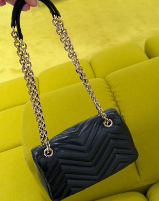 Bolso de mano Gucci Marmont negro auténtico