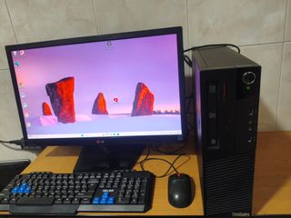 PC Lenovo Core i5 16GB SSD W11 + Monitor LG 24