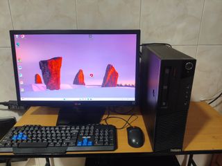 PC Lenovo Core i5 16GB SSD W11 + Monitor LG 24
