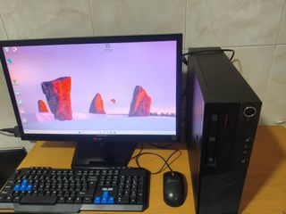 PC Lenovo Core i5 16GB SSD W11 + Monitor LG 24