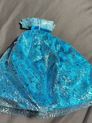 Vestido Ceremonia Barbie Azul Brillante
