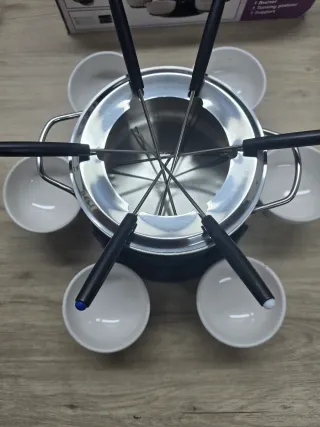 Set Fondue Acero Inoxidable