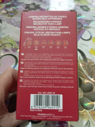 Lampada Decorativa .lite Smiley Ricaricabile