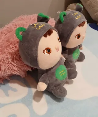 Peluche bebé con gorro de oso