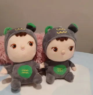 Peluche bebé con gorro de oso