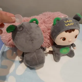 Peluche bebé con gorro de oso
