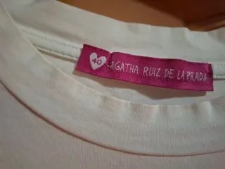 Camiseta Agatha Ruiz de la Prada Talla L Corazones