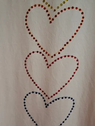 Camiseta Agatha Ruiz de la Prada Talla L Corazones