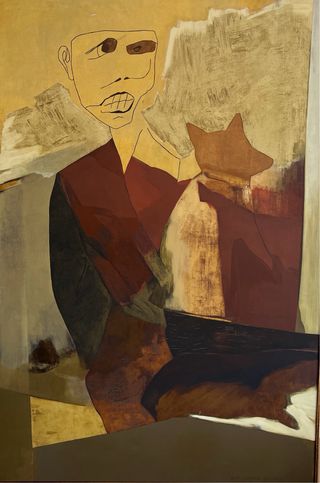 Cuadro Óleo sobre Tabla Eva Cortes