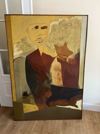 Cuadro Óleo sobre Tabla Eva Cortes