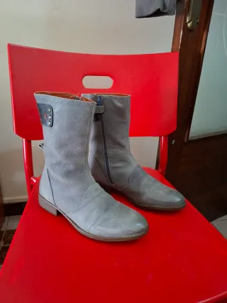 Botines Kickers Piel Gris