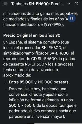 Procesador Sonido Technics SH-EH600