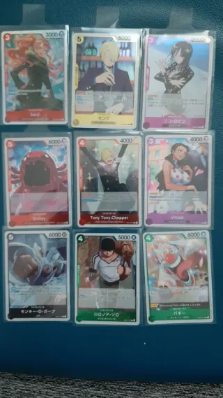 Carte One Piece - Sanji, Nico Robin, Chopper, Viol