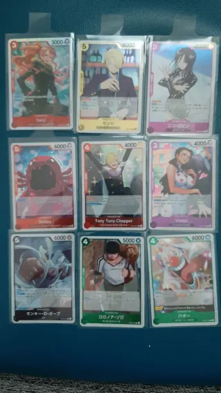 Carte One Piece - Sanji, Nico Robin, Chopper, Viol