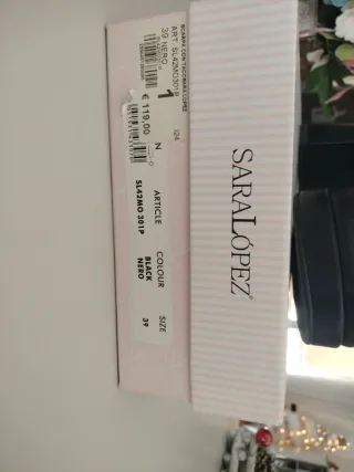 Scarpe tacco nero donna n.39