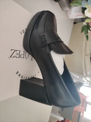 Scarpe tacco nero donna n.39