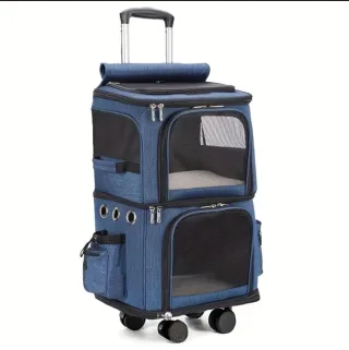 Transportín con ruedas para perros pequeños