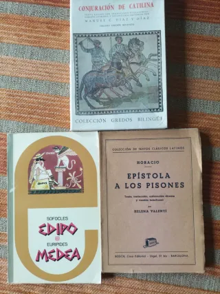 Lote de clásicos grecolatinos: Terencio, Plauto...