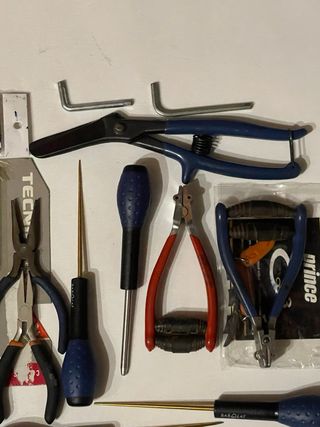 Herramientas para encordar raquetas de tenis