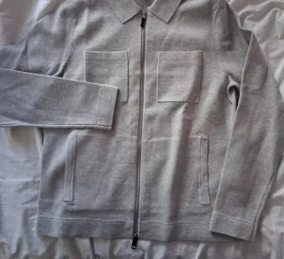 Overshirt Reiss gris cremallera Talla M