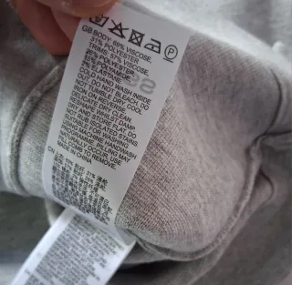 Overshirt Reiss gris cremallera Talla M