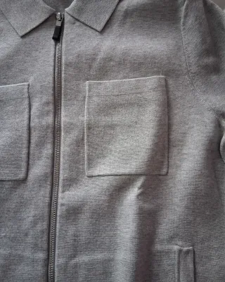 Overshirt Reiss gris cremallera Talla M