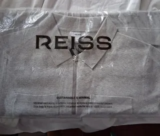 Overshirt Reiss gris cremallera Talla M