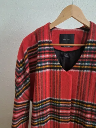 Abrigo cuadros lana Scotch & Soda