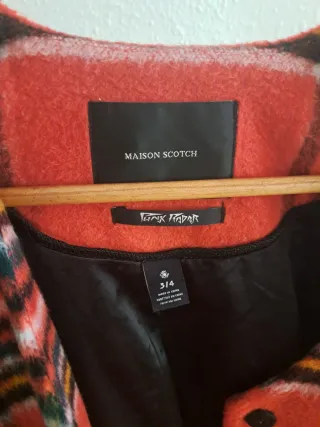 Abrigo cuadros lana Scotch & Soda