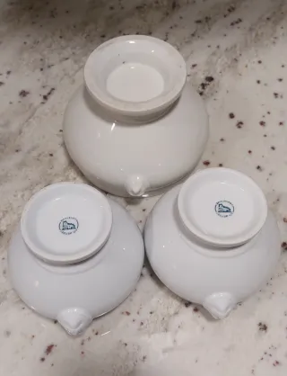 3 Cuencos boles porcelana